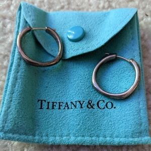 Tiffany sterling hoop earrings